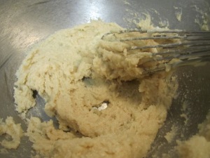 Creamed butter and brown sugar.  Used to be my favorite part of baking, tasting that combo.  Om nom.